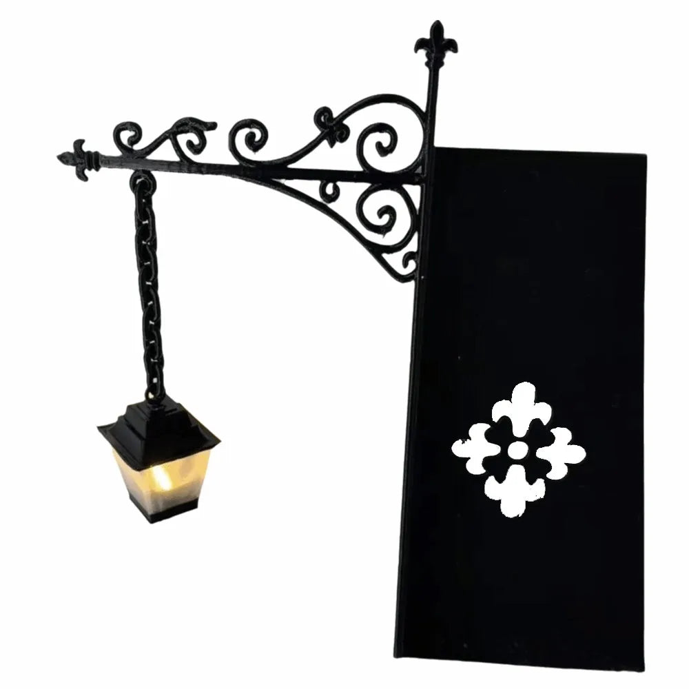 Warm LED Library Lantern – Vintage Black Bookshelf Night Light
