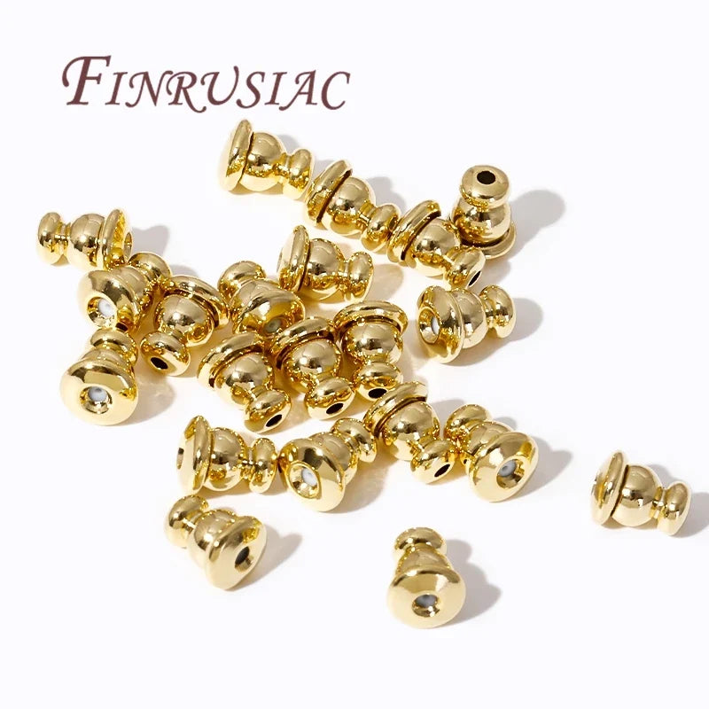 18K/14K Gold Plated Earring Backs – DIY Stud Plug Caps