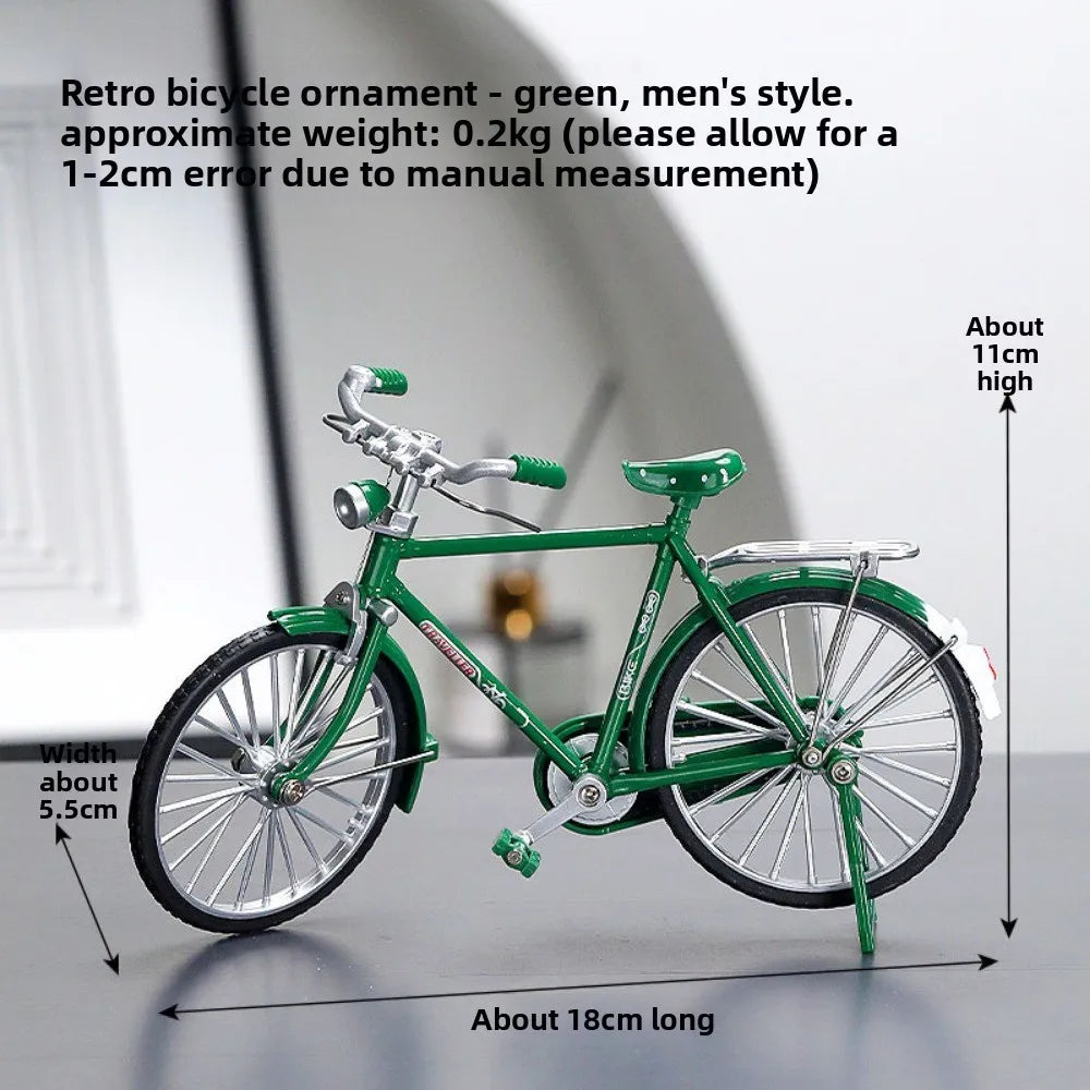 Mini DIY Retro Alloy Bicycle Model Kit | 1:10 Scale Collectible