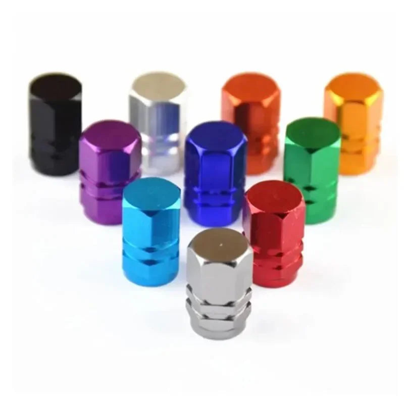 Aluminum Alloy Tire Valve Stem Caps – Anti-Rust, 11 Colors