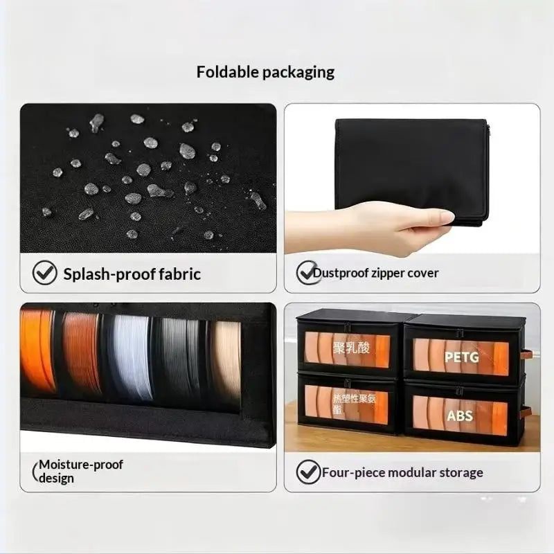 3D Printer Filament Storage Bag – Foldable Spool Holder