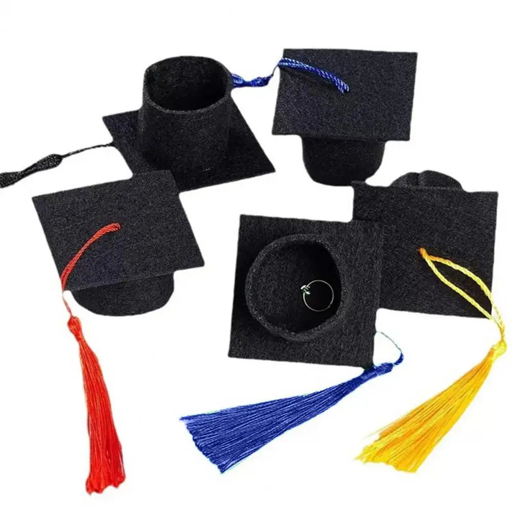 Mini Felt Graduation Cap Tassel Set – DIY Party Decor