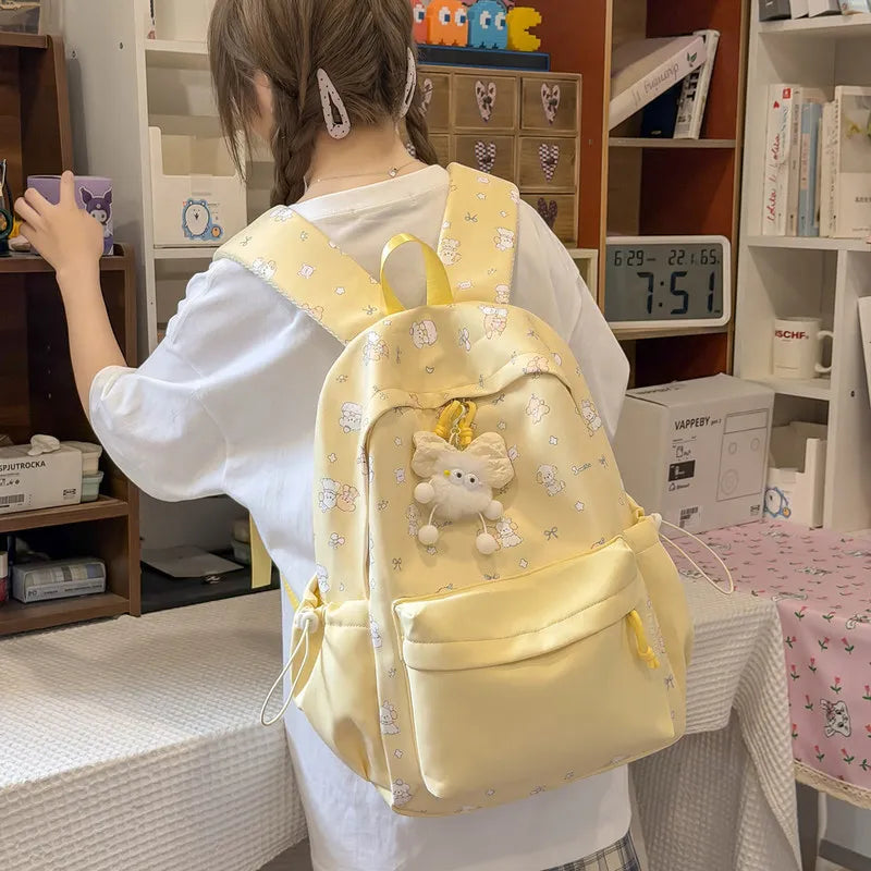 Nixie Cartoon Puppy Women's Backpack – Lightweight Travel Bag