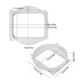 Portable AC Exhaust Hose Adapter 5.9" Square Window Connector