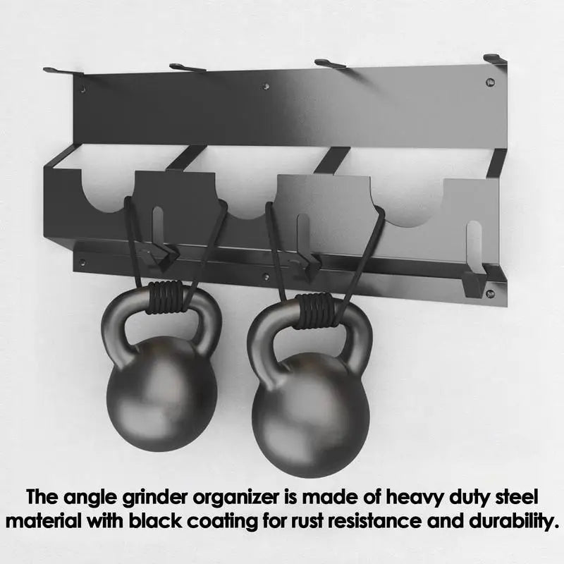 Wall Mount Angle Grinder Holder & Storage Rack | 3 Grinders