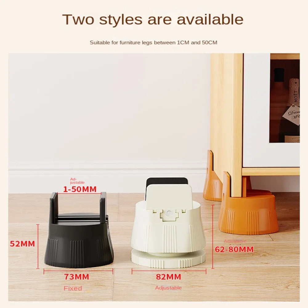 Non-Slip Furniture Risers & Shock-Absorbing Mats – Adjustable