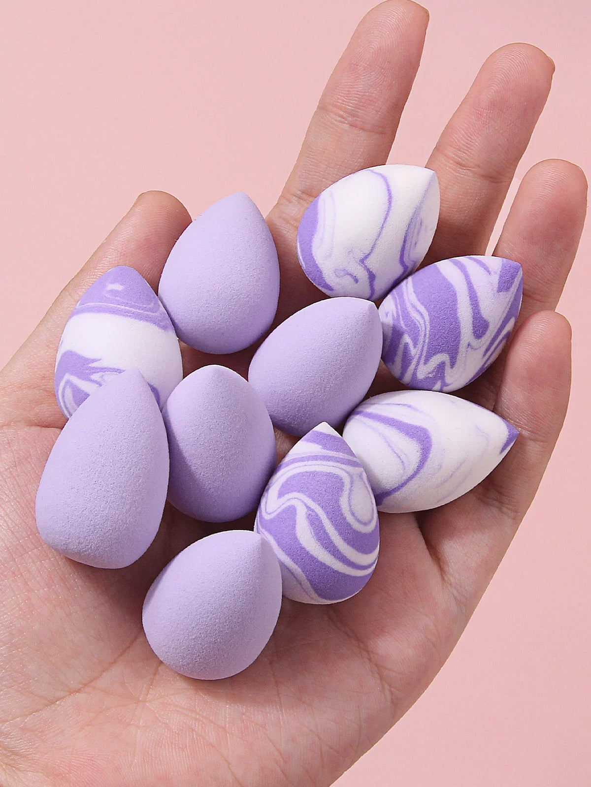 Marble Mini Makeup Sponge Set 12pc – Blending & Foundation