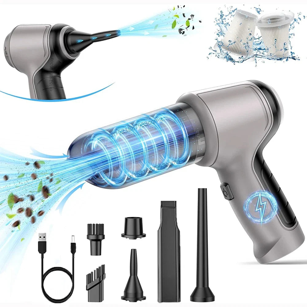 Raugee 95000PA Cordless Car Vacuum Cleaner Handheld Blower