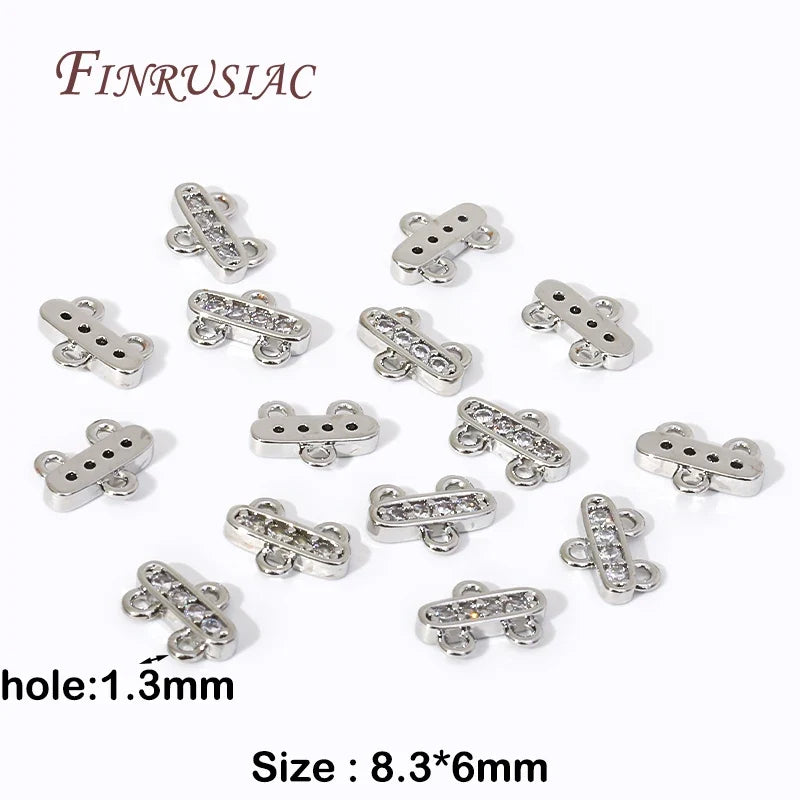 18K Gold Plated Necklace Connector Bar Clasps – 2/3 Strand