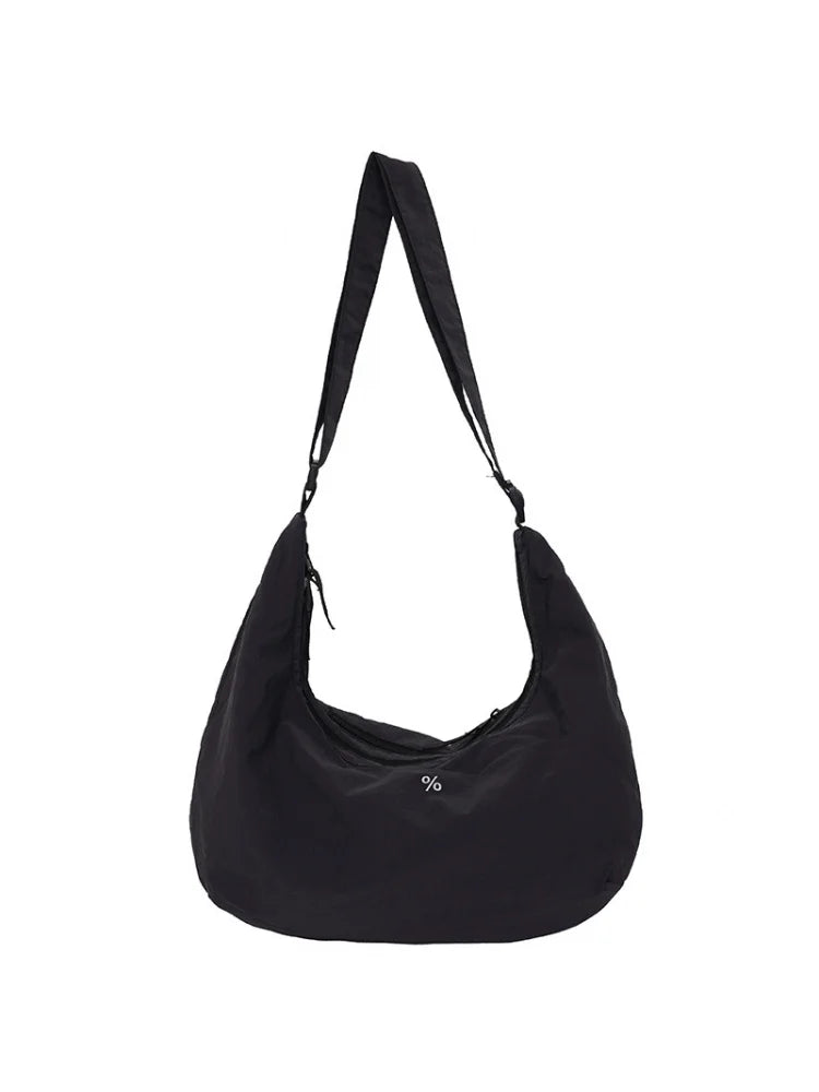 Japanese Nylon Dumpling Bag – Unisex Lightweight Crossbody