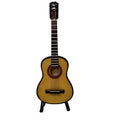 Handmade Wooden Miniature Guitar – Decorative Dollhouse Model