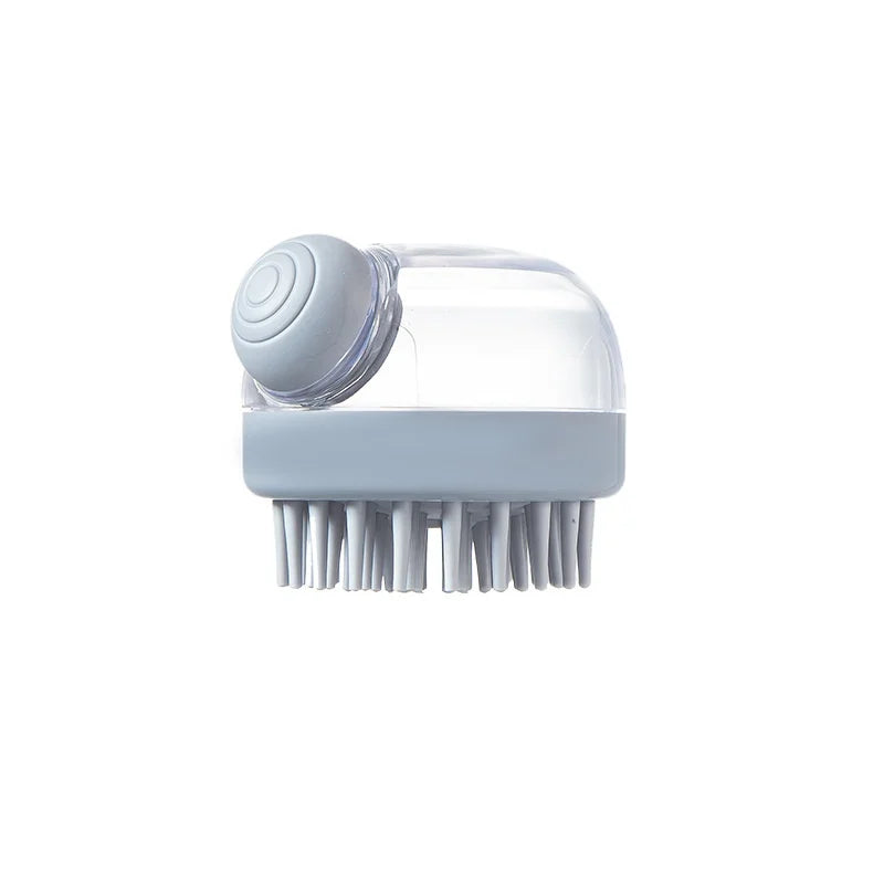 Silicone Pet Bath Brush with Shampoo Dispenser | Dog Grooming