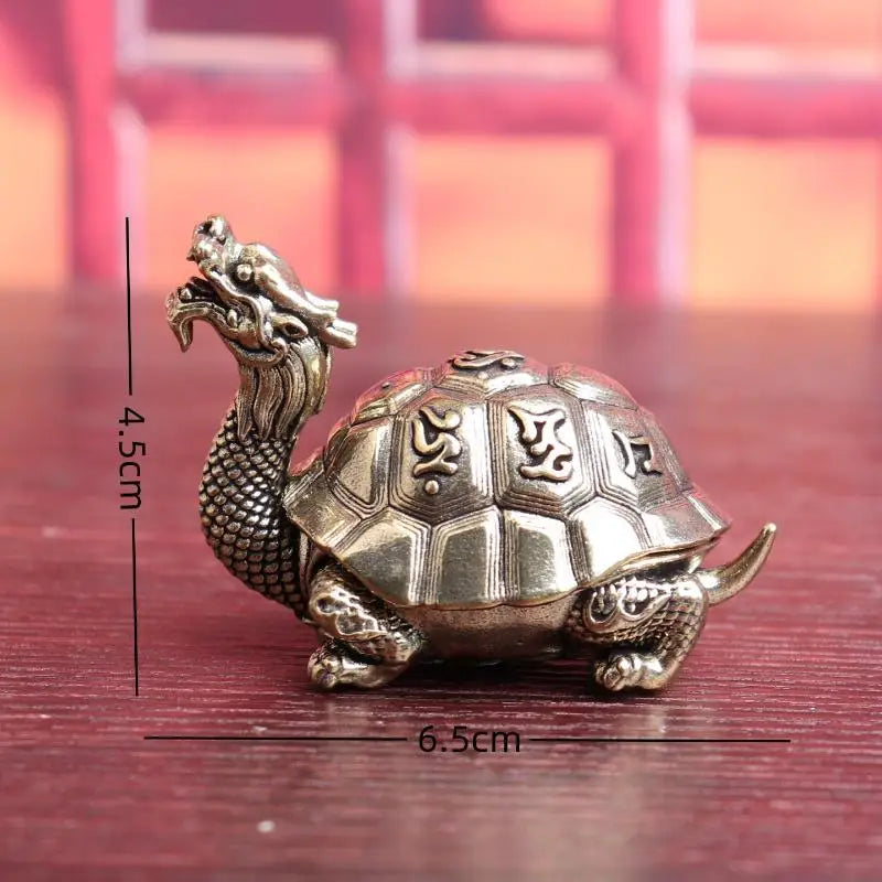 Dragon Turtle Brass Incense Burner – Xuanwu Zen Ornament