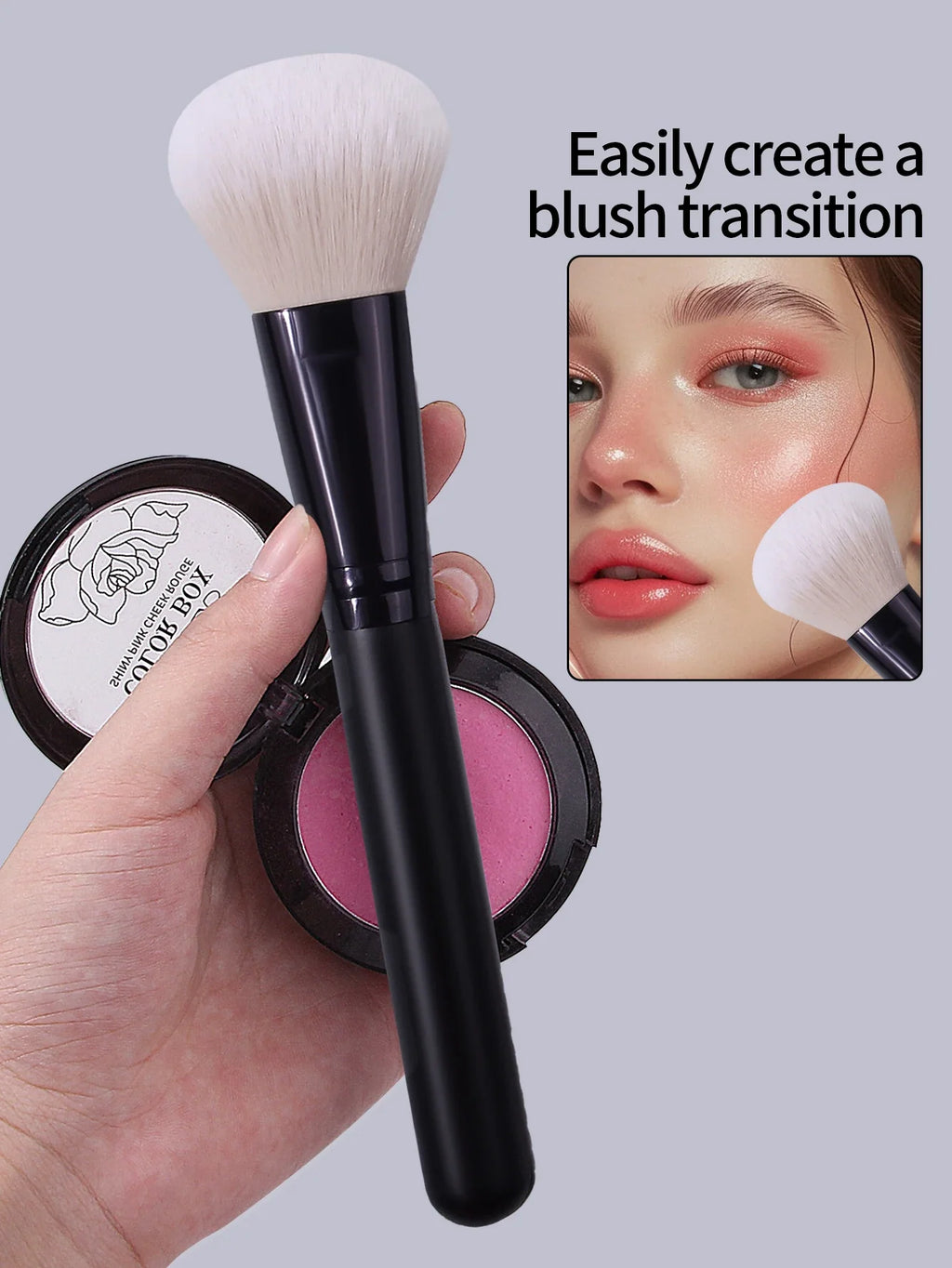 Black Loose Powder Brush – Blush & Contour Makeup Brush