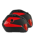 Universal Motorcycle Hard Saddlebags 23L ABS Side Cases Pair