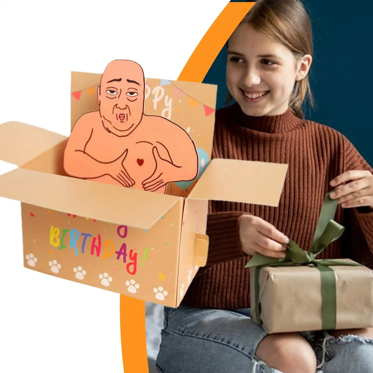 Funny 3D Pop-Up Happy Birthday Card – Whimsical Design