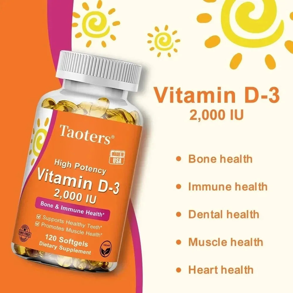 STRESSXCEL Vitamin D3 2000IU – Bone, Muscle & Immune Support