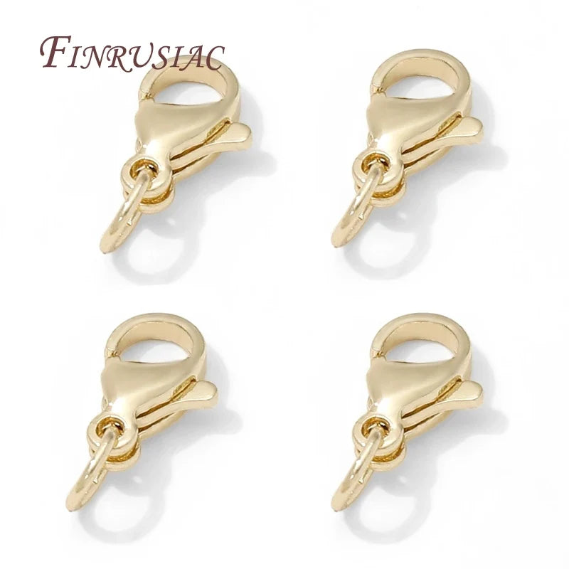 Gold Plated 10mm Lobster Clasps – DIY Bracelet Jewelry Findings