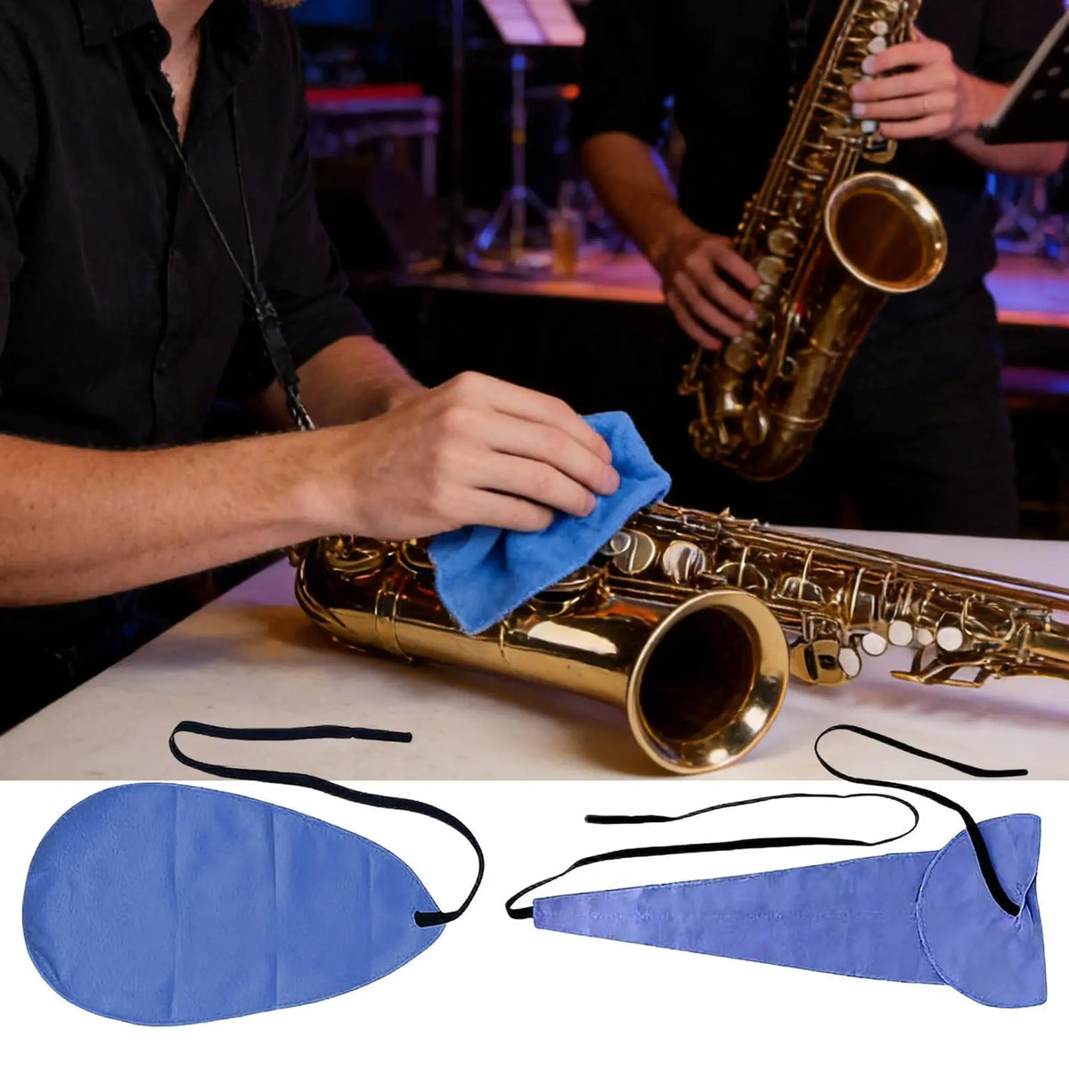 Saxophone Swab & Clarinet Cleaning Cloth Kit – 2 Pieces