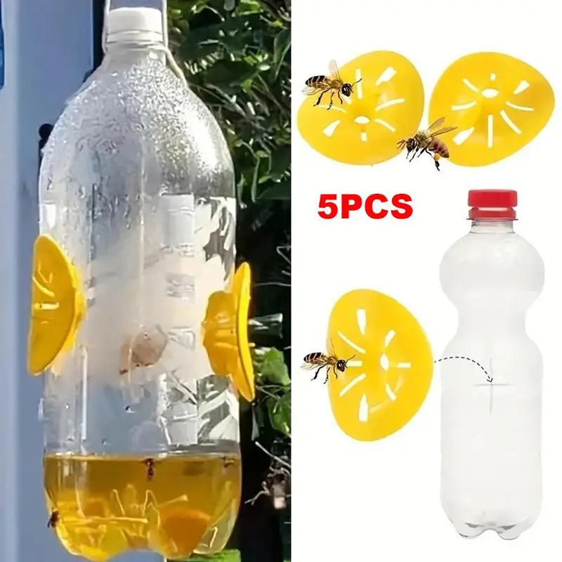 Yellow Wasp Trap Funnel One-Way Entry 5/10/20pcs | Pest Control