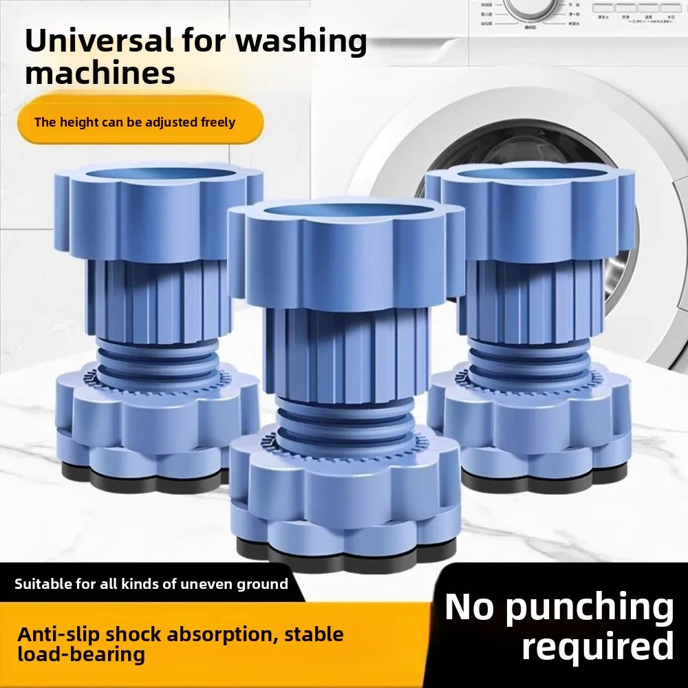 Anti-Vibration Washing Machine Foot Pads – 4pc Adjustable