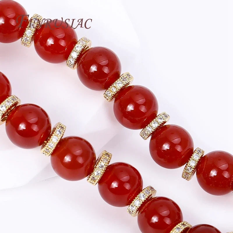18K Gold Plated Zircon Wheel Spacer Beads – 2 Sizes DIY Jewelry