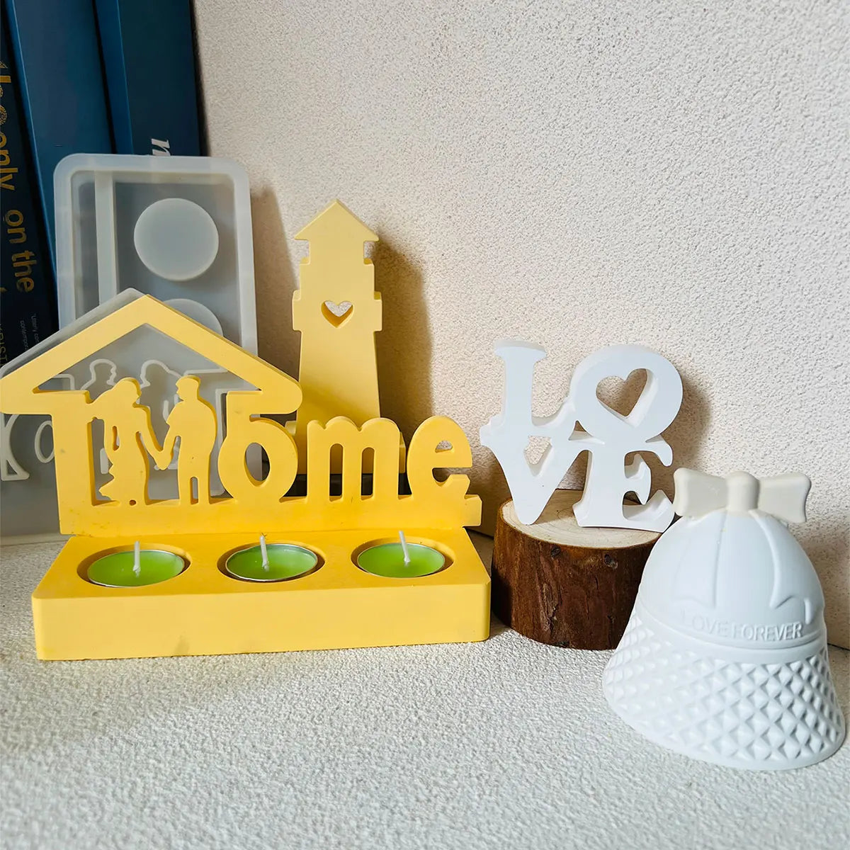Silicone Mold – Candlestick, Lighthouse & Bell | Resin & Gypsum