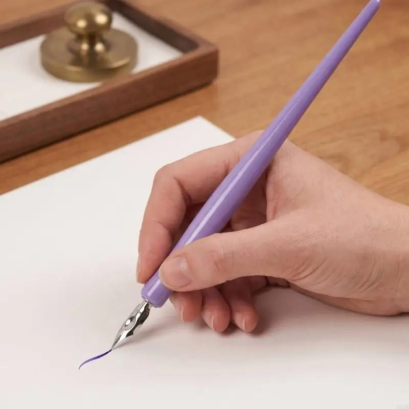 Wooden Dip Pen – Stainless Steel Nib for Calligraphy & Art