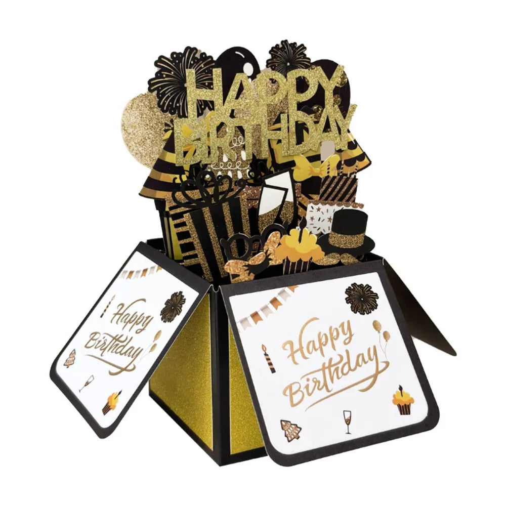 3D Pop-Up Floral Butterfly Birthday Greeting Card | Paper Craft