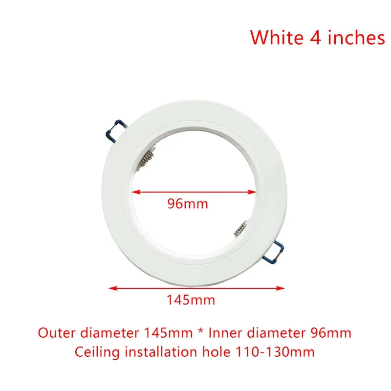 White LED Downlight Adapter Rings – Hole Enlarger & Spotlight Frames