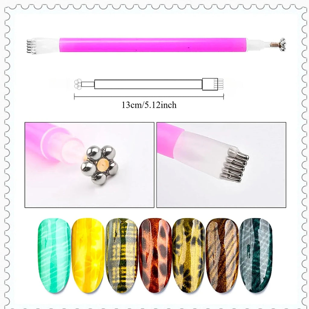Nixie Dual-Ended Cat Eye Nail Magnet – 3D Gel Polish Tool