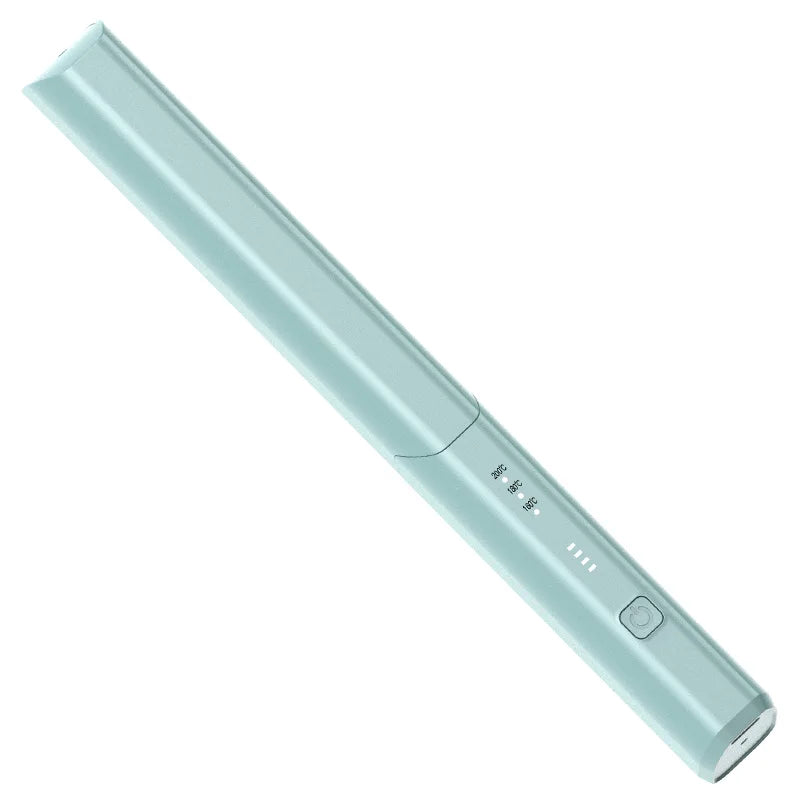 USB-C Rechargeable Ceramic Hair Straightener Brush | LED Display