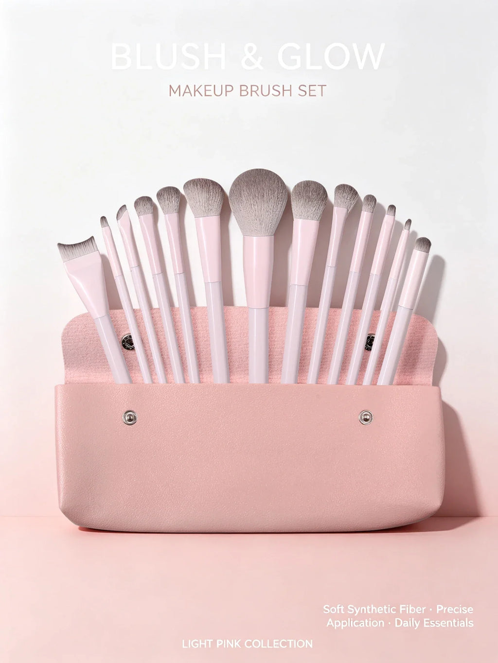 17-Piece Professional Makeup Brush Set – Soft Fluffy Bristles