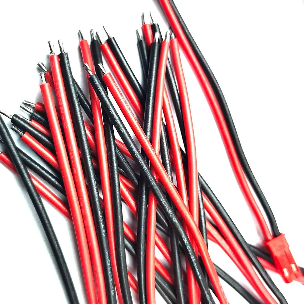 10 Pairs 22AWG JST 2-Pin Male Female Connector Cable