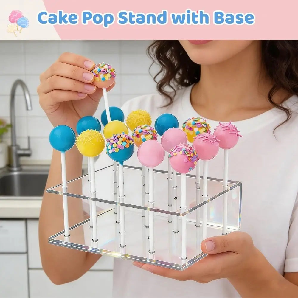 Cake Pop Mold Set with Acrylic Stand – Complete Baking Kit