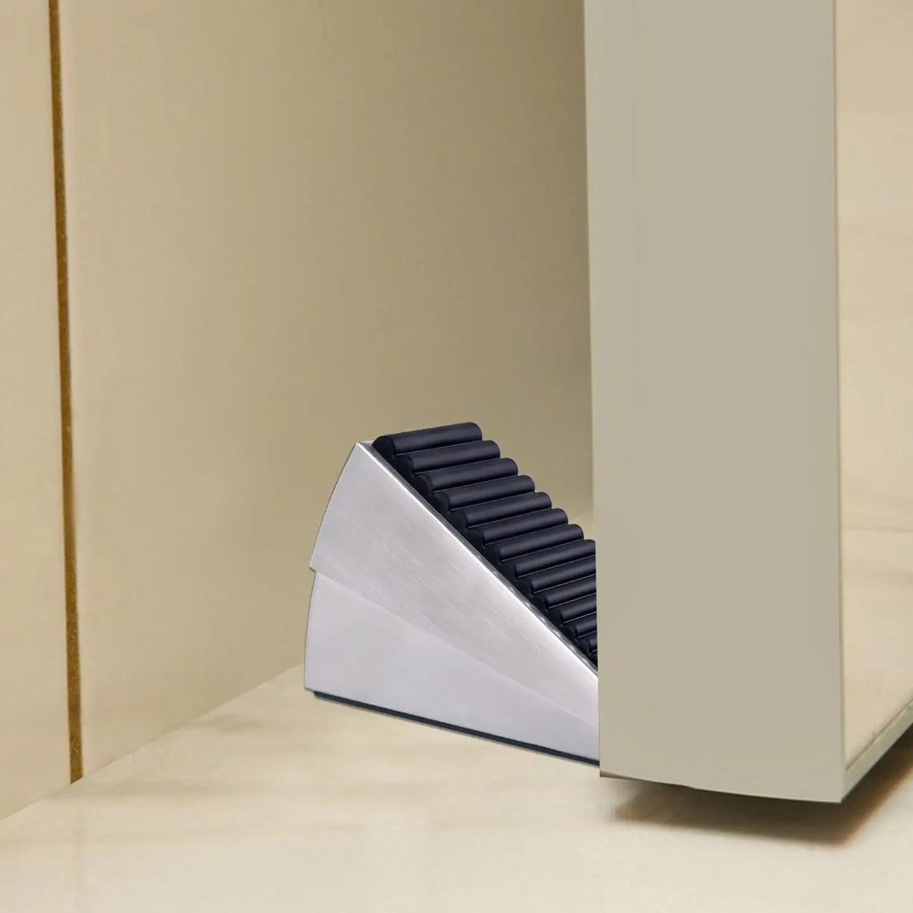 Heavy Duty Zinc Alloy Adjustable Spring Door Stopper Wedge
