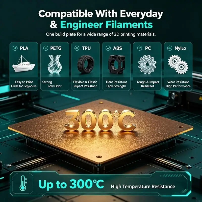 Flsun S1 PEI Build Plate | Textured Metal Base 330mm Round