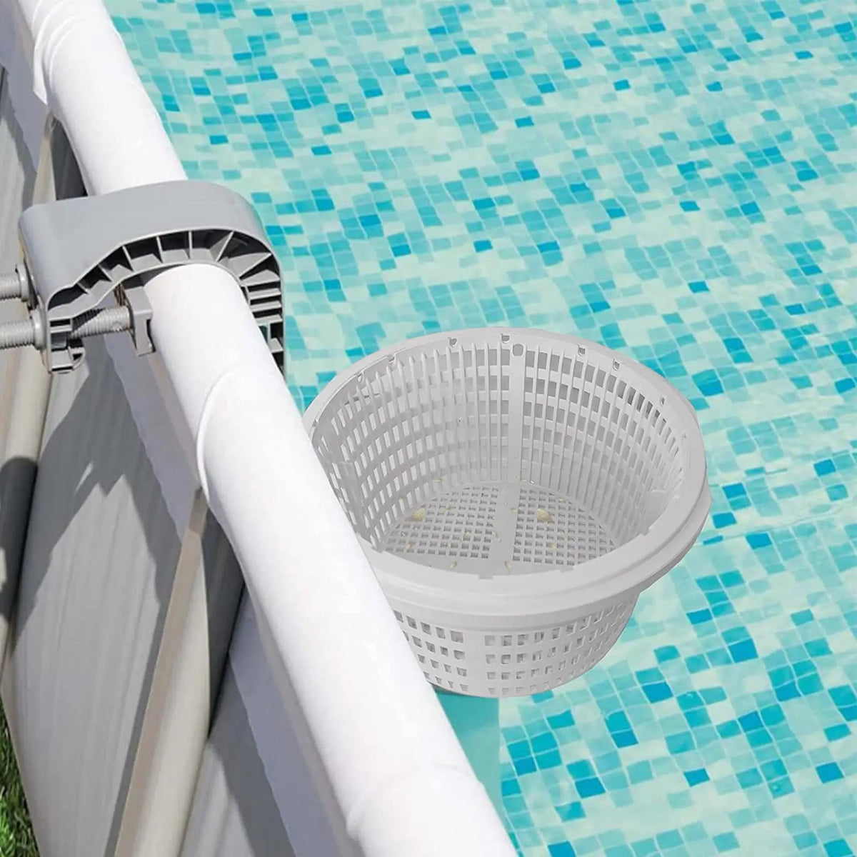 Pool Skimmer Basket with Handle – PVC Replacement for Pools