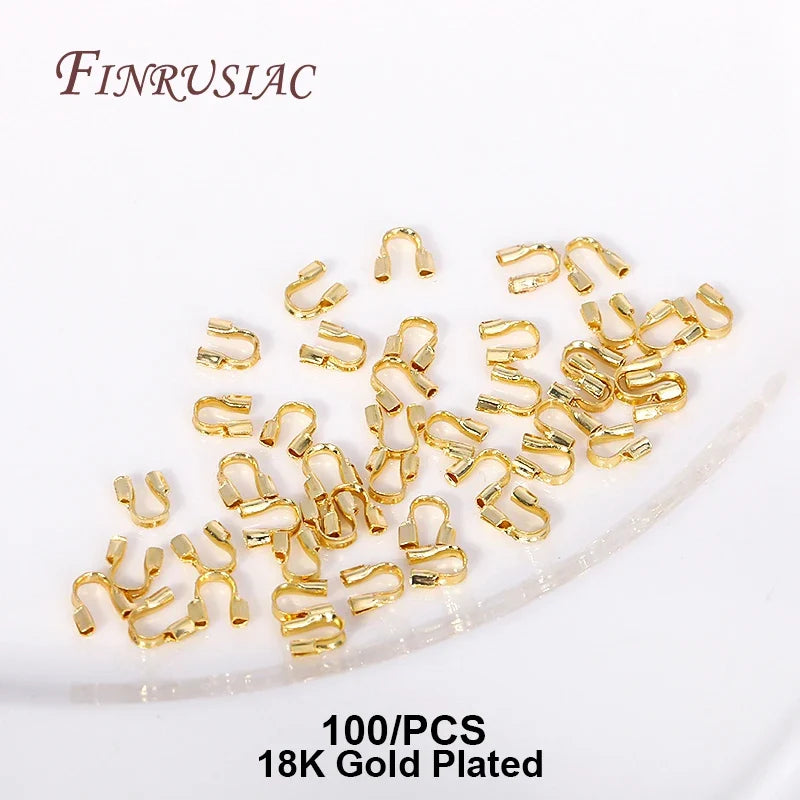 14K/18K Gold Plated Crimp Beads & Clasp Connectors | DIY Jewelry