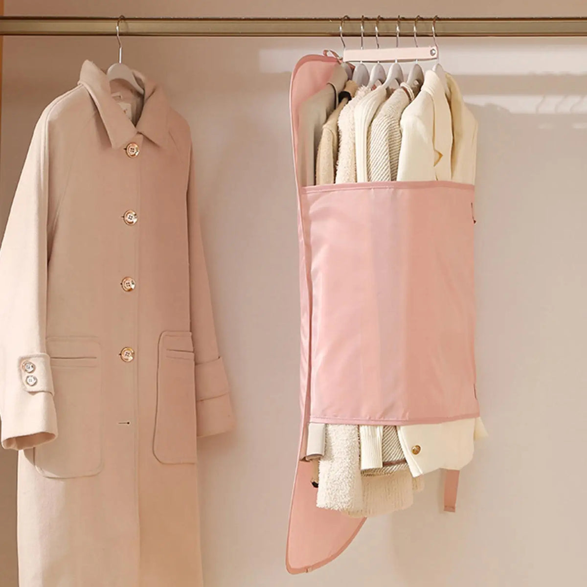 Hanging Garment Bag Compression Board & Adjustable Strap