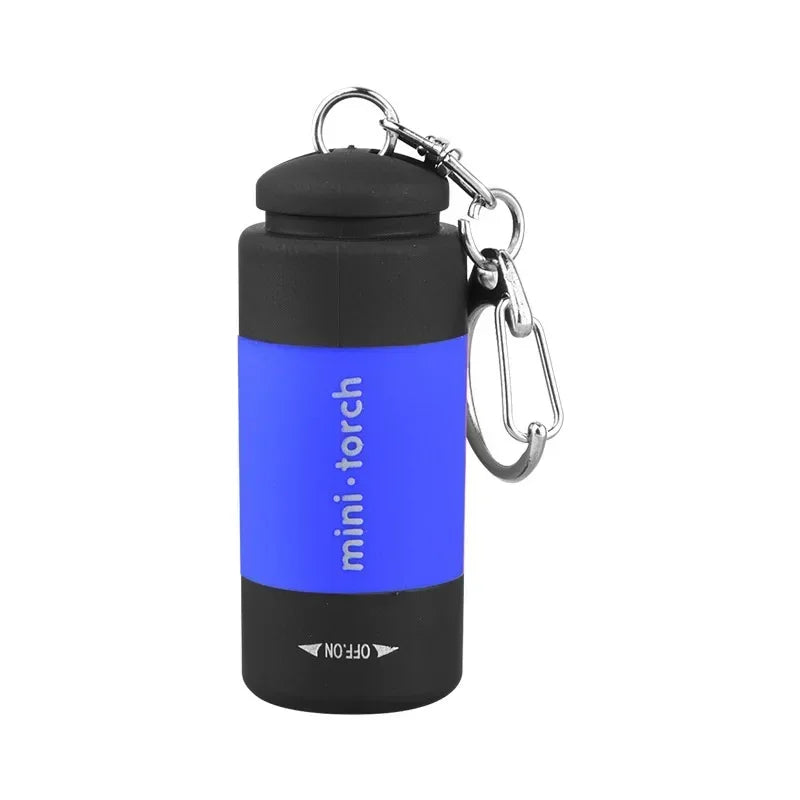 USB Rechargeable LED Keychain Flashlight – Waterproof Pocket Torch