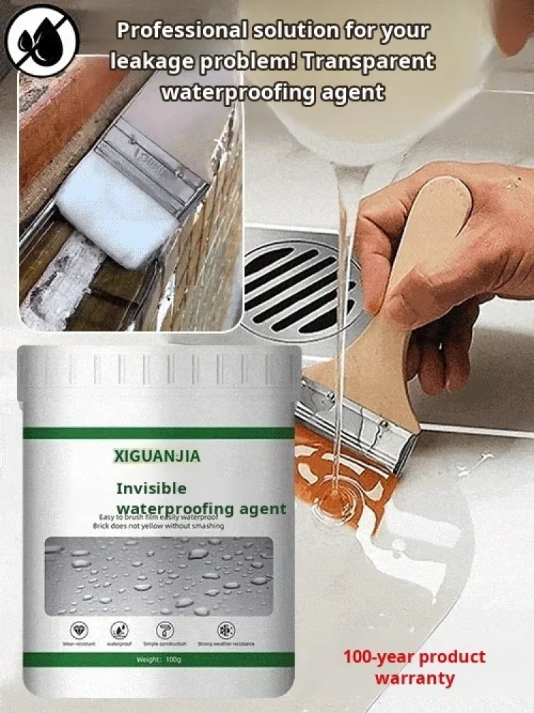 Transparent Waterproof Sealant Coating – Bathroom Leak Repair