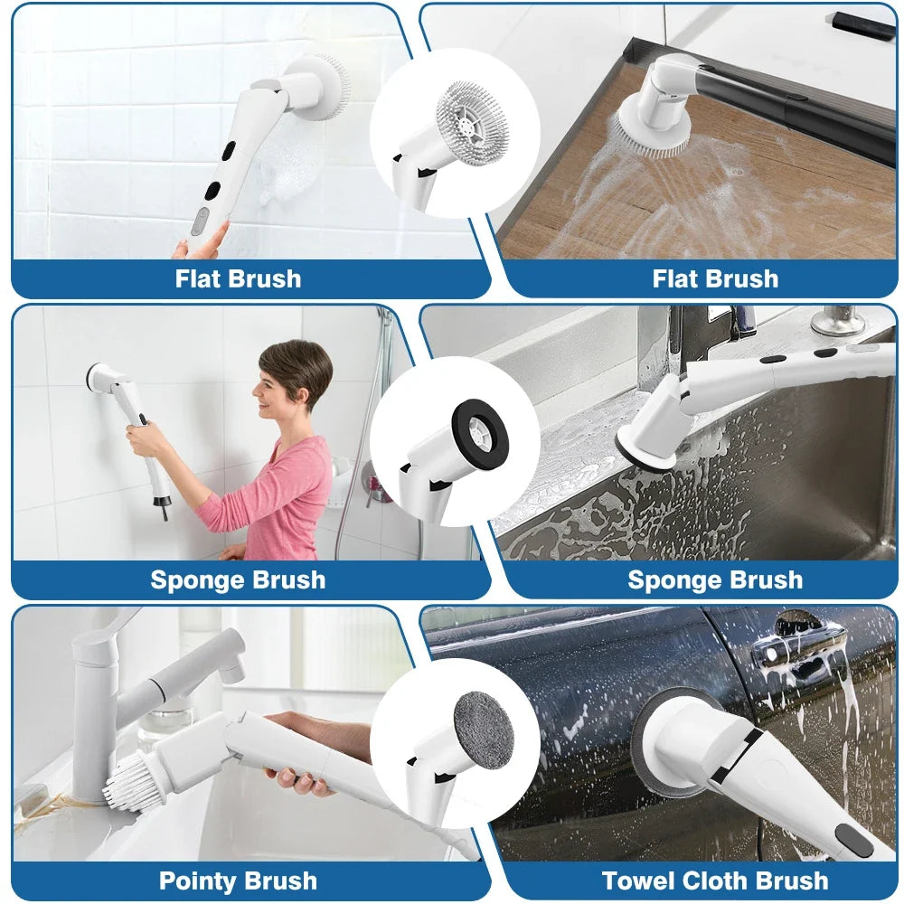 Yeda Electric Cleaning Brush – Waterproof Handheld Scrubber