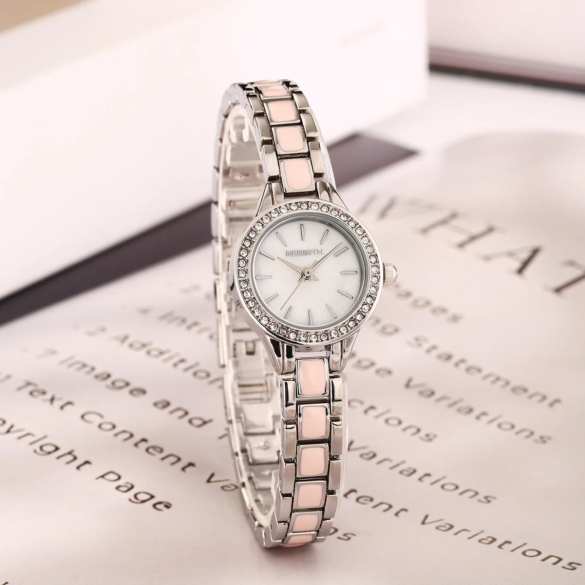 REBIRTH Casual Quartz Watch – Stainless Steel, Water-Resistant