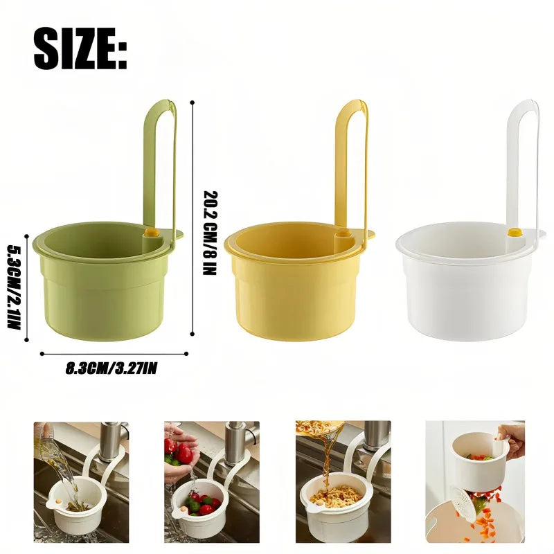 Self-Cleaning Sink Strainer Basket – Faucet Hanging Filter