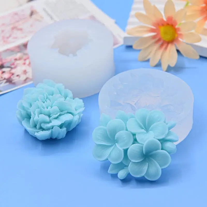 3D Carnation Flower Silicone Mold – Fondant, Chocolate & Cake