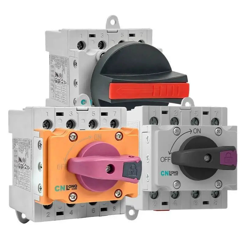 4P DIN-Rail DC Isolator Rotary Switch 32A 1200V – Solar PV