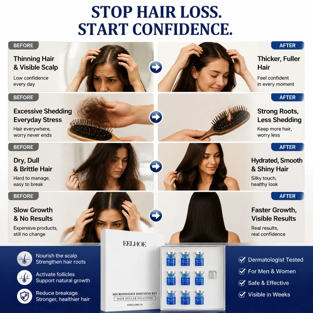 Copper Peptide Microneedle Hair Serum Kit – Scalp Care