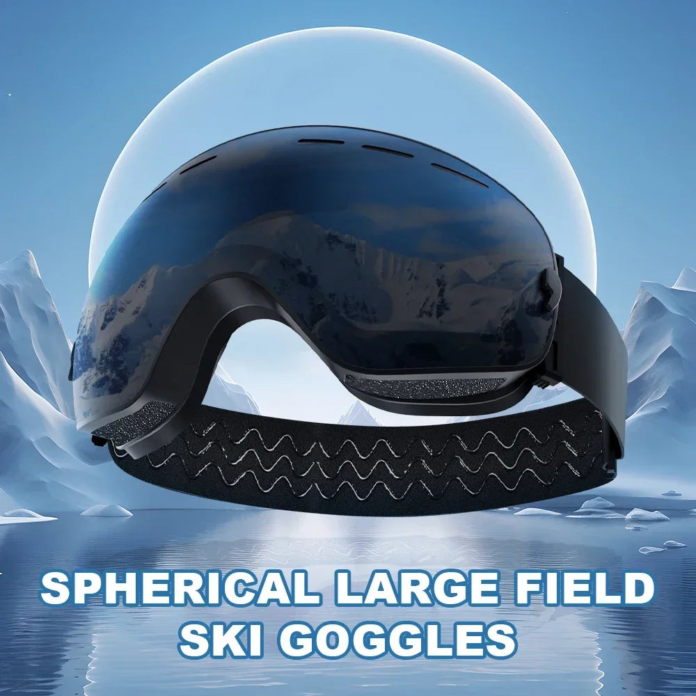 X-TIGER Magnetic Ski Goggles – Anti-Fog Snowboard Set