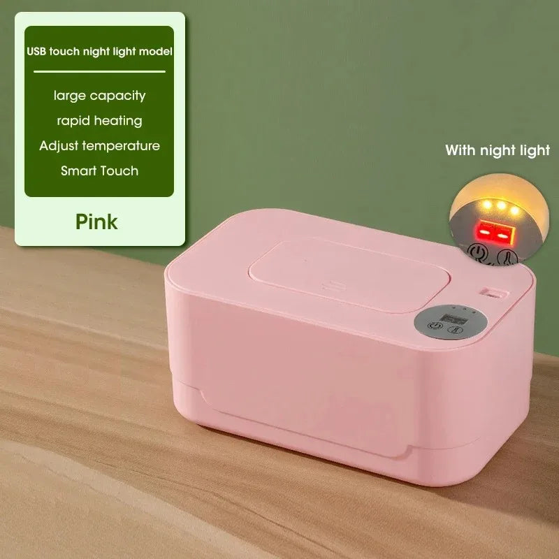 NOCCLILI USB Baby Wipe Warmer with LED Display | Portable